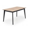 Стол обеденный HALMAR GULIAN дуб вотан/черный 140-180/80